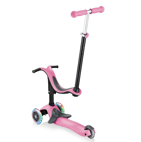 Globber paspirtukas Go Up sporty plus rožinis